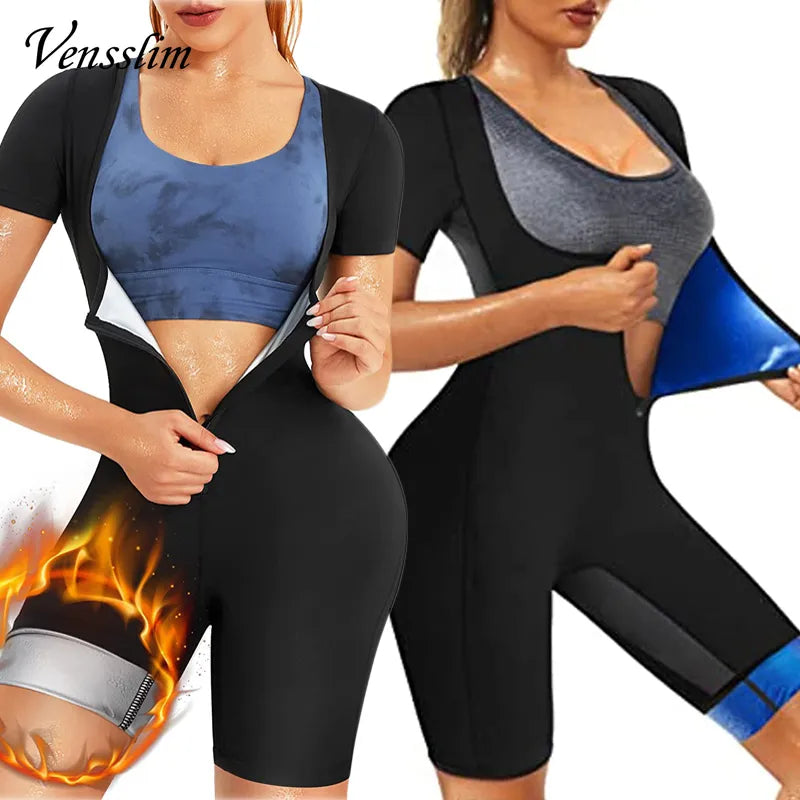 Vensslim Women Sauna Suit Sweat Shirt Slimming Hot Thermo