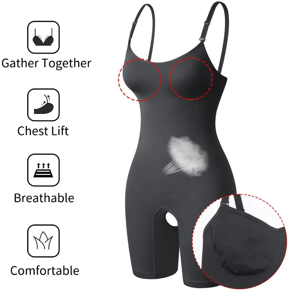 Bodysuit Shapewear Women Full Body Shaper Tummy Control