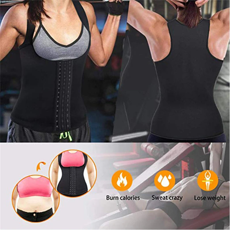 Body Slimming Shapewear Vest Waist Trainer Sweat Sport