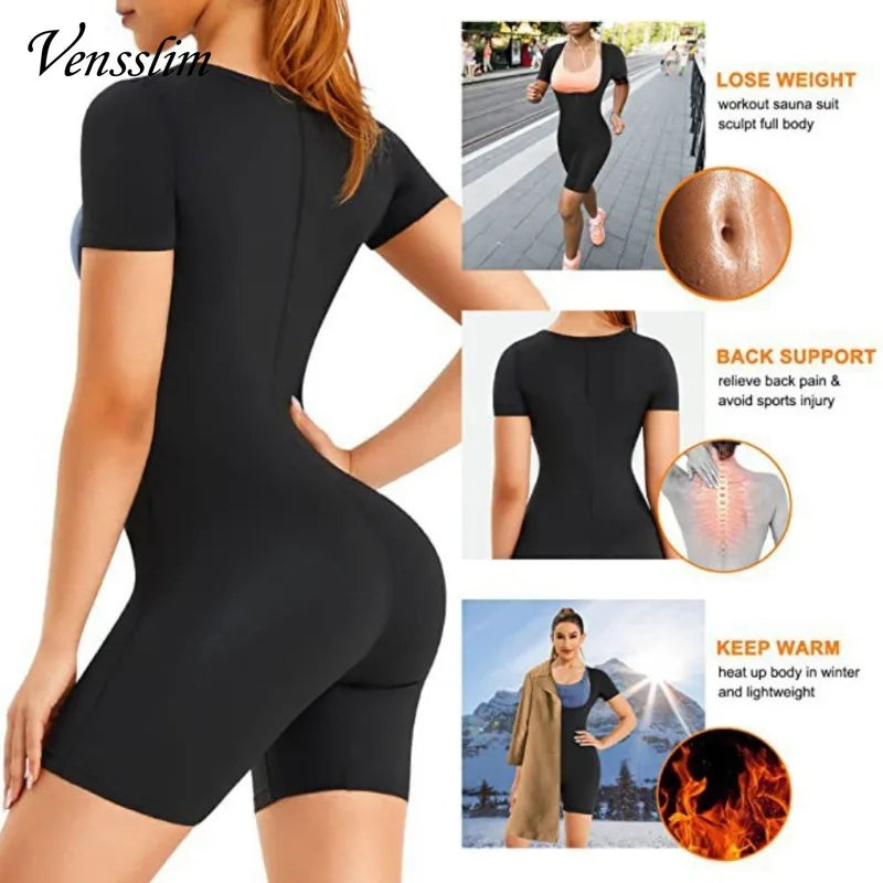 Vensslim Women Sauna Suit Sweat Shirt Slimming Hot Thermo