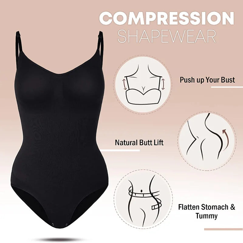 Bodysuit Shapewear Women Full Body Shaper Tummy Control