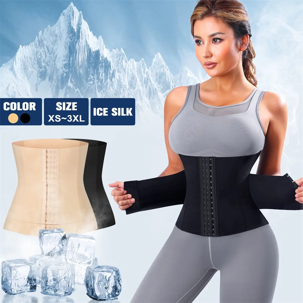 MISTHIN Women Ice Silk Shapewear Tummy Control Body