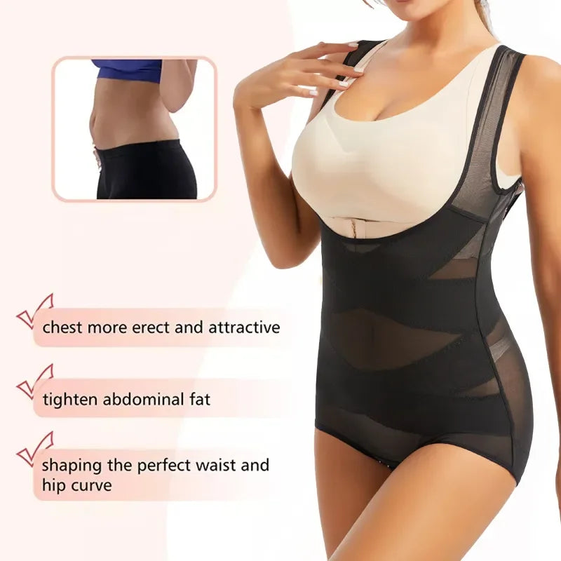 Women Bodysuit Briefs Full Body Shaper Underwear Seamless