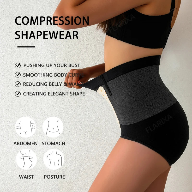 Seamless Shaping Briefs Women's High Waist Tummy