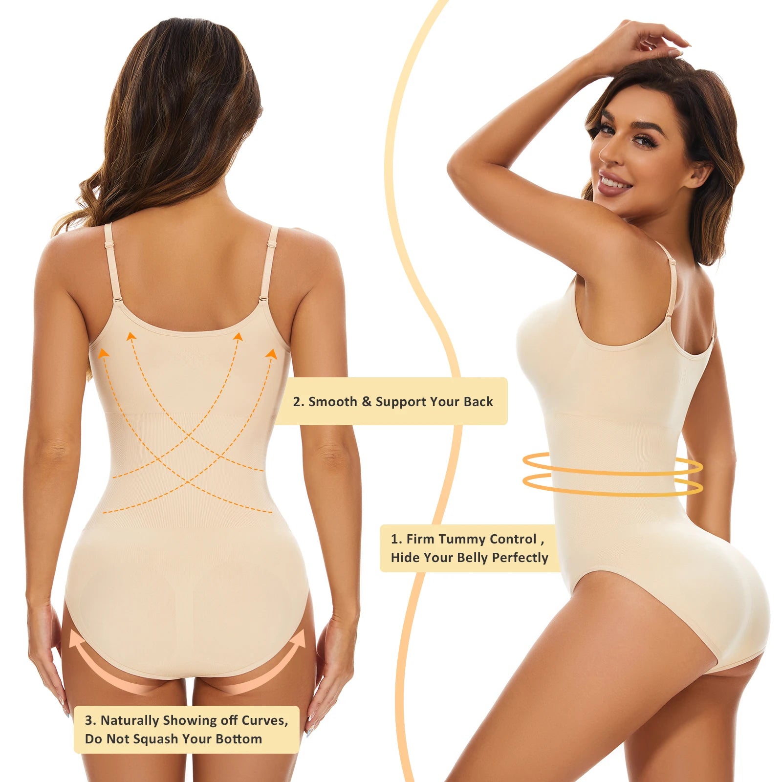 Sculpting Bodysuits for Women Tummy Control Body Shaper